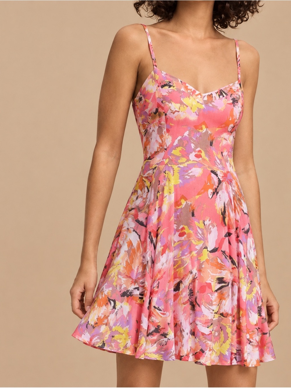 Aritzia Talula Floral Lipinski Skater Dress